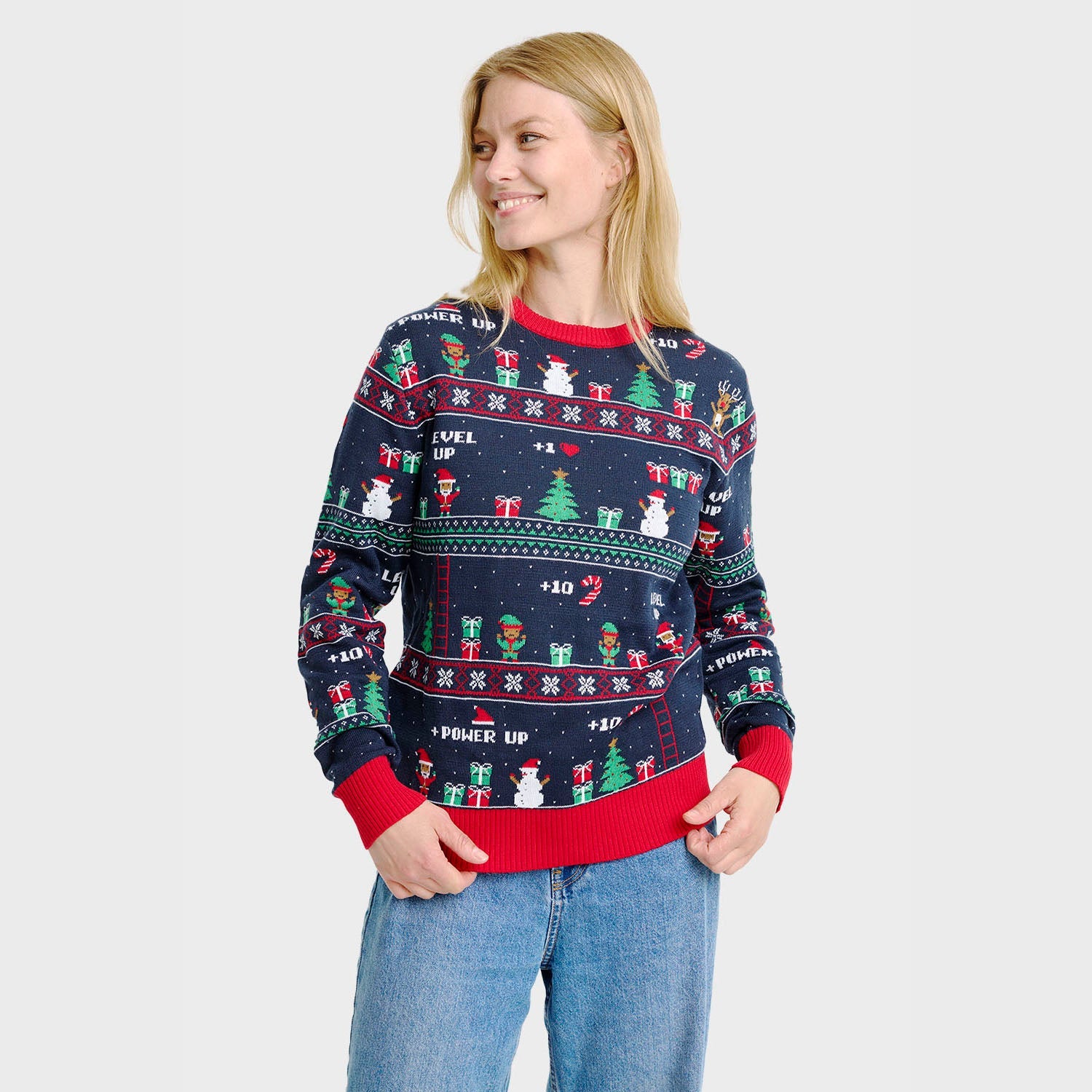 Vintage Gaming Christmas Sweater โ Women
